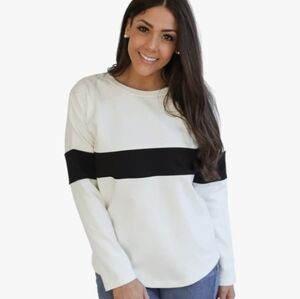 Movemama Breastfeeding Varsity Sweatshirt Top - Invisible Zipper Nursing Access